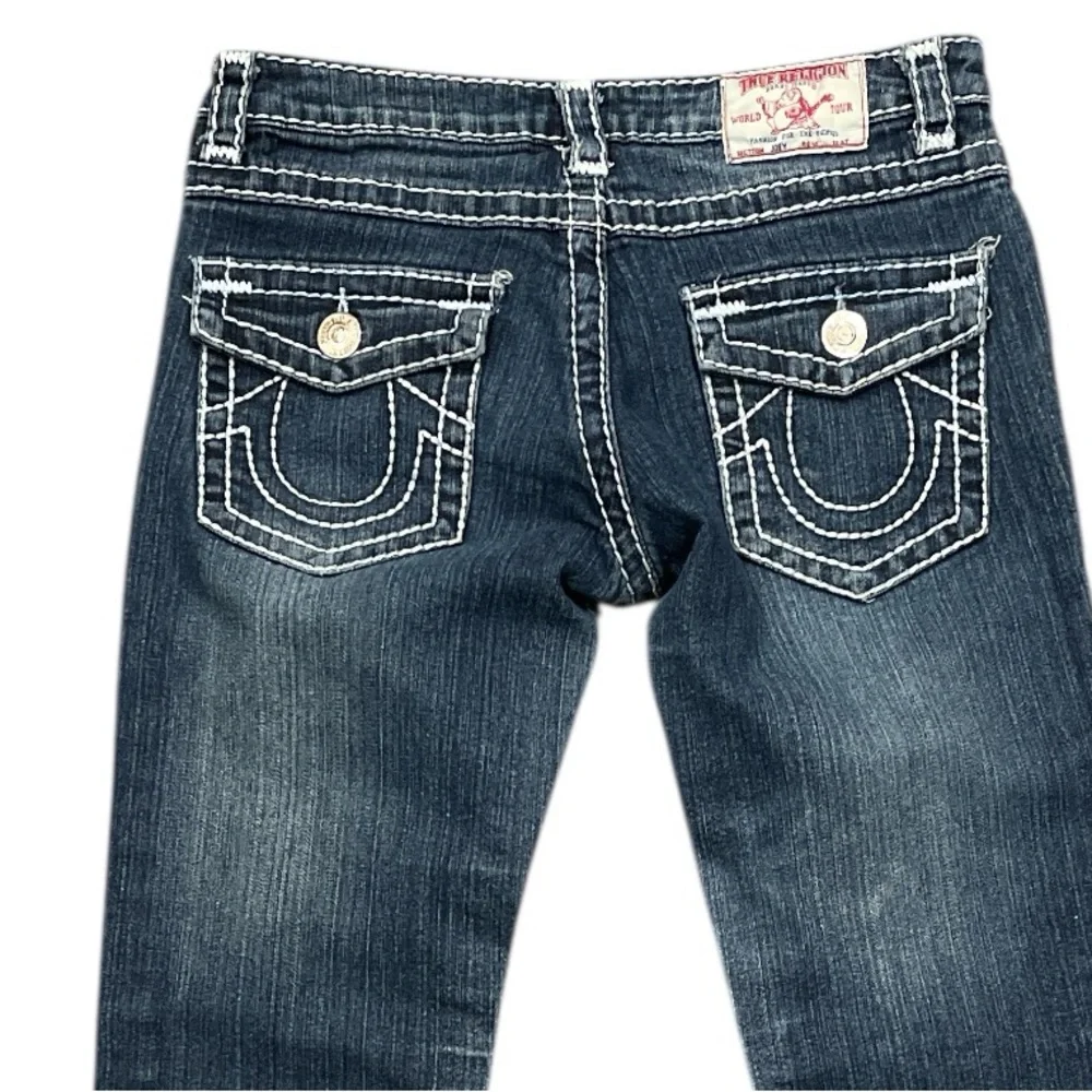 True Religion Joey Twist Super T Low Rise Bootcut Jeans Size 27 Y2K - Picture 8 of 10